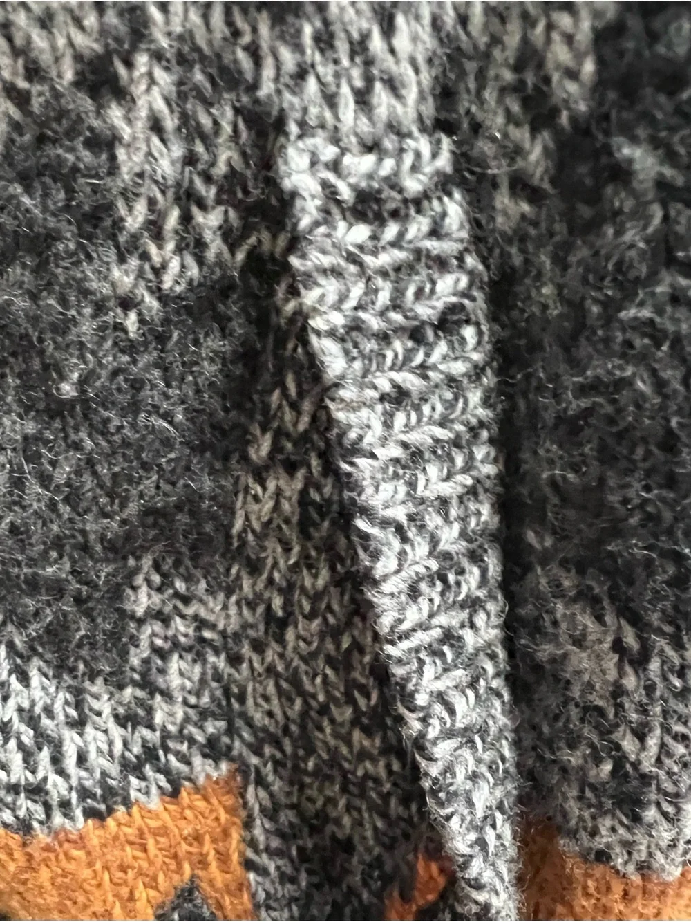 American eagle zip up sweater Aztec design pockets large shawl collar